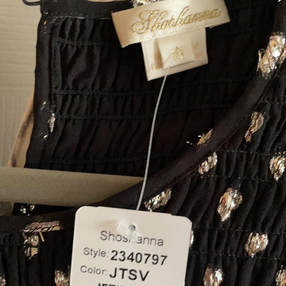 Shoshanna Black Walker Mini Dress Size 10 - Picture 7 of 8